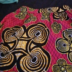 Ankara African wax skirt